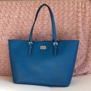 NWT Michael Kors Jet Set Travel Blue Tote